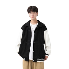 美式秋季潮牌外套2023新款休闲衣服翻领情侣夹克A436-88611-P85，男装夹克，电商A436