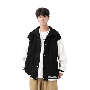 美式秋季潮牌外套2023新款休闲衣服翻领情侣夹克 A436-88611-P85图片