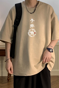 麂皮绒短袖t恤男大码半袖男 JD82070-P25图片