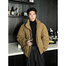 现货美式高街休闲棉衣夹克三防立领纯色户外工装加厚棉服外套，男装夹克，电商A486