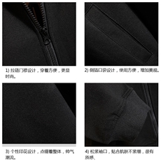KS21099-P38加绒款-P43连帽开衫卫衣男运动外套大码班服砖墙，男装卫衣，电商A040A