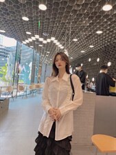 【秋装】爱心衬衫，百搭，女装衬衫，慕姿杨