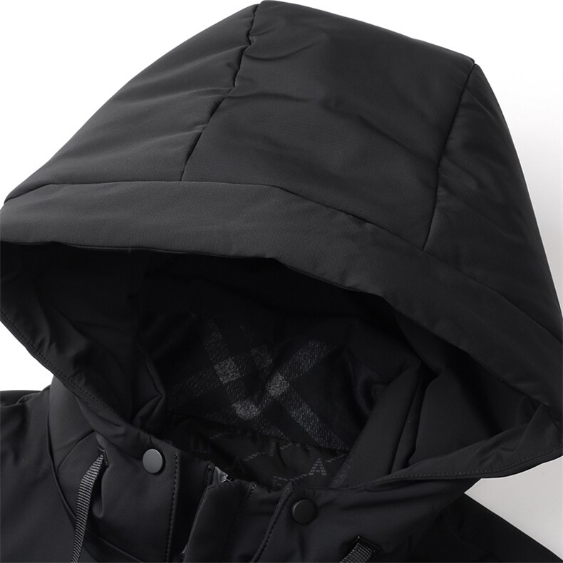 冬季新款可脱卸帽羽绒服加厚保暖男士上衣中年商务休闲外套爸爸装,男装羽绒服,电商B212（原钱塘6029）