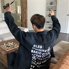 水洗做旧牛仔外套男款春秋季美式高街vibe风扎染覆古潮牌宽松外套，男装工装外套，星座1210-1