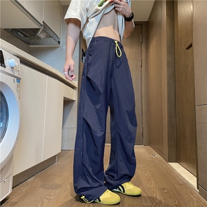 抖音品质夏季新款美式字母速干宽松休闲裤B315-K25505-特p35控68图片