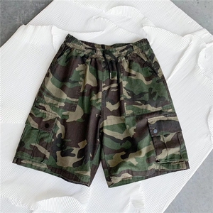 夏季迷彩短裤男潮牌多口袋工装裤流行新款日系潮流慵懒K6358-P32图片