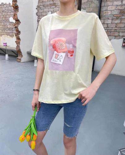 【现货】 电话T恤 SM，女装T恤，L.F.original邻风