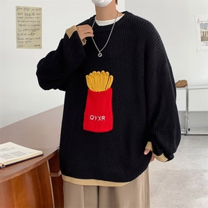 秋冬加厚毛衣男韩版潮流宽松日系针织衫ins港风慵懒外套 M864-P44图片