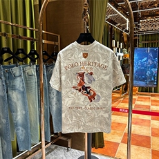 2025夏季时尚潮流百搭英伦风高端刺绣短袖GBL9197P55，男装T恤，电商A089-1