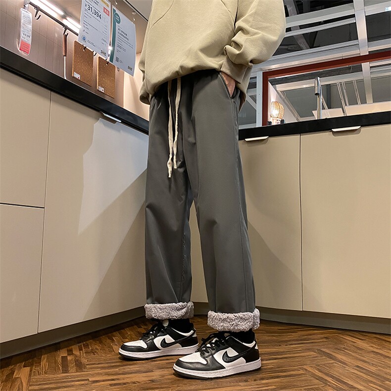 冬季羊羔绒加绒防水防风休闲裤715-6-BX21P55(控78）,男装休闲裤,星座715-6