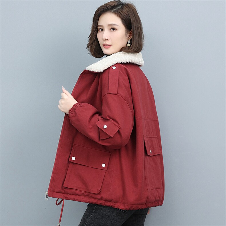 2022年冬季舒适简约大方气质优雅个性潮流外套,女装短外套,姿萝菲