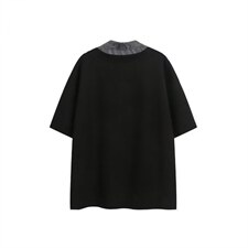 【XZ1112-1】男短袖杉翻领假两件POLO杉T恤五分袖P37YW71，男装T恤，星座1112-1