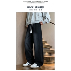 xz116-k1221-P30-网络图现货弯刀裤大码拼接现货牛仔裤，男装牛仔裤，星座116