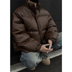 档口图立领钢印棉衣PU皮棉服棉袄M2883-特P90无差价，男装棉衣，星座1213