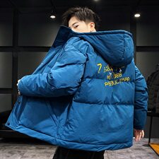 【】A003-HY8008-P130冬装新款印花连帽面包服棉衣家乐，男装棉衣，电商A003