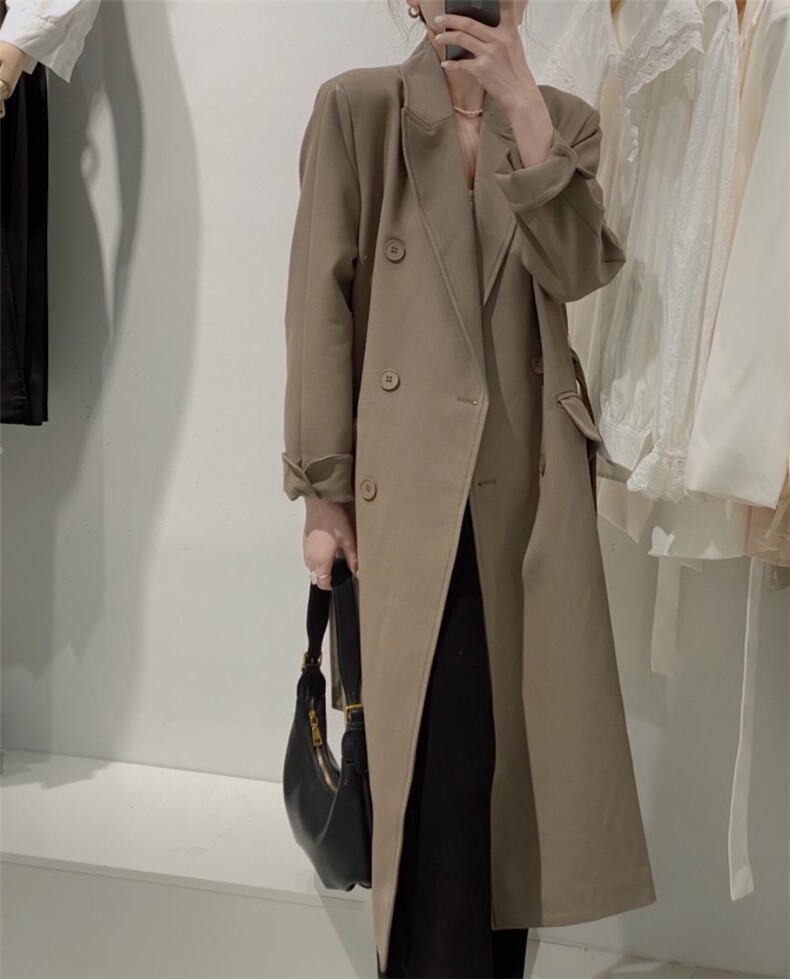 西装风衣外套，女装西装，驿谷