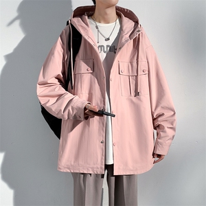港风连帽工装夹克男 上衣外套JK762 P80图片