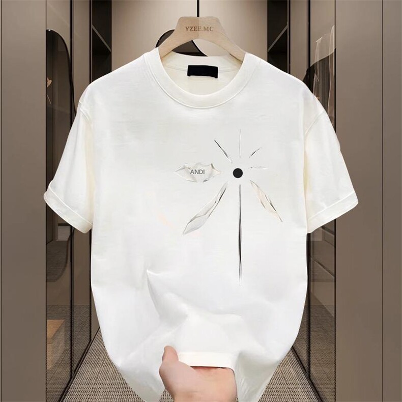 夏季男士t恤潮牌潮流2024新款半袖上衣夏装短袖衣服男体恤衫潮流,男装T恤,星座1013