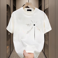 夏季男士t恤潮牌潮流2024新款半袖上衣夏装短袖衣服男体恤衫潮流，男装T恤，星座1013
