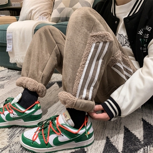 2023羊羔毛加绒加厚宽松休闲裤C111-P85-控118图片