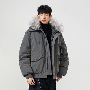 美式毛领派克棉服男冬季加厚工装棉衣情侣外套M060-P110 迷彩P115图片