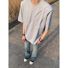 三色液氨太空棉280克不规则短袖ZX0267-特批34，男装T恤，星座313A(原308A-2)