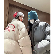 中性风美式鹿皮绒情侣羽绒棉服面包服棉衣外套男女H913P128，男装棉衣，电商A341