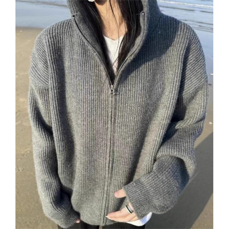 秋冬季cleanfit半拉链连帽毛衣男潮穿搭慵懒风针织外套ML108,男装针织衫/毛衣,星座1116A（原606A-3）