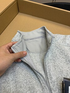 灰色抓绒衣外套男cleanfit拉链立领美式复古开衫卫衣LA2399-P69图片