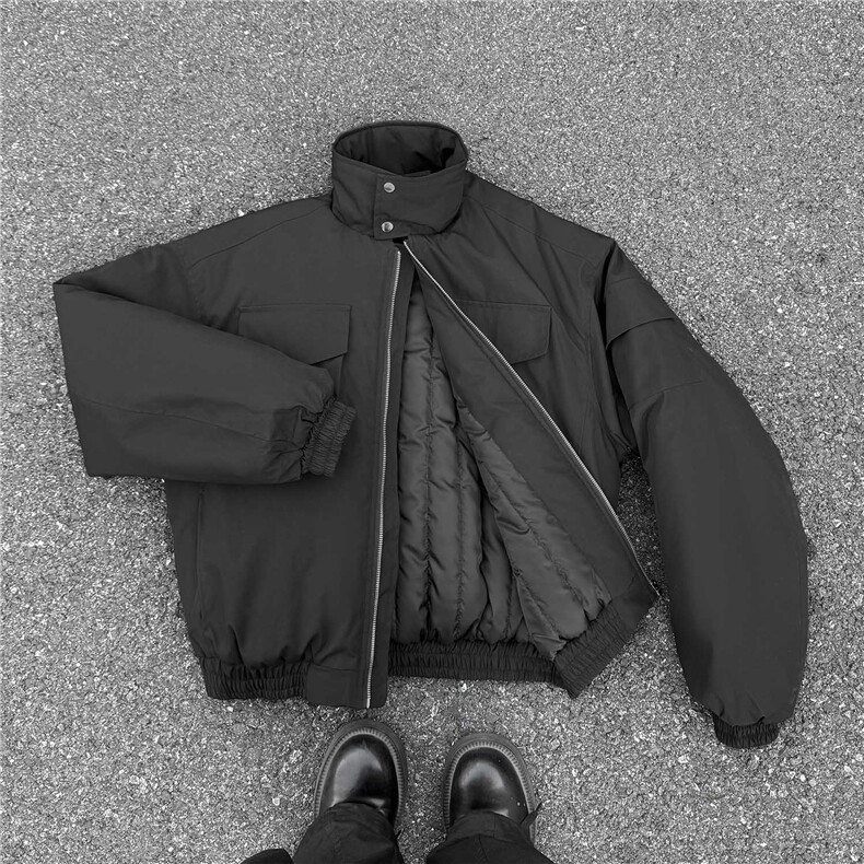 大货2025冬装飞行员夹克棉服厚外套男装冬季宽松立领棉衣S378特95,男装夹克,电商A233-1