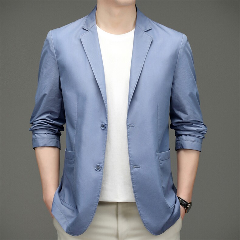 BWBD9958钱塘2020-2秋季新款男士休闲西服薄款简约百搭单西P127,男装西服,钱塘207-2