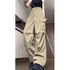 美式工装裤男夏季新款宽松直筒阔腿潮牌裤子XM972-P43，男装工装外套，星座208-5