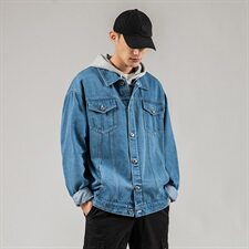 男士春秋季日系牛仔基础款夹克外套703-J，男装夹克，星座703