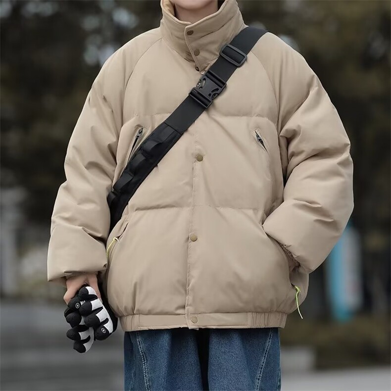 A968-P80冬季新款宽松加厚保暖面包服棉衣美式复古重磅羽绒棉服,男装棉衣,星座512-6