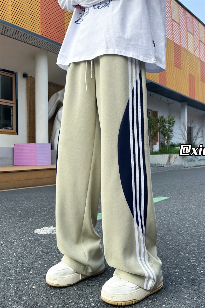 XZ616秋季新款重磅华棉撞色织带拼接休闲长裤TY1075特P35控68,男装休闲裤,星座512A（原616）