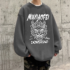 主推款可持续提供视频抖音宽松圆领卫衣D223A-YL23126特P28，男装卫衣，电商019-1