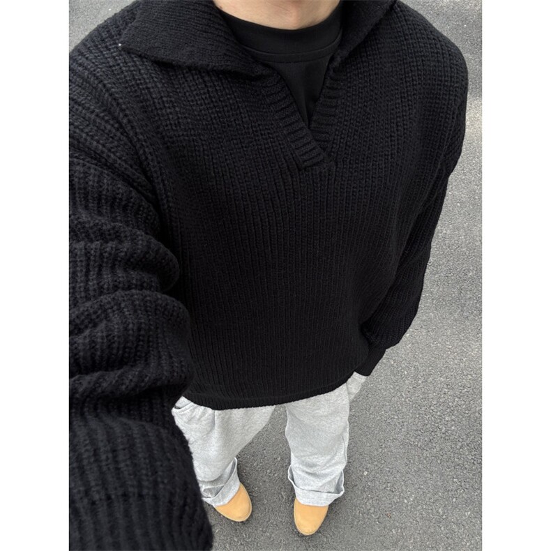 翻领百搭毛衣MY076-P50,男装针织衫/毛衣,星座313A(原308A-2)