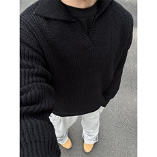 翻领百搭毛衣MY076-P50，男装针织衫/毛衣，星座313A(原308A-2)