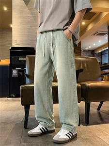 TP28美式潮流高街2026新款秋冬装宽松直筒牛仔裤男款休闲图片