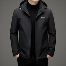 冬季羽绒服可脱卸帽白鸭绒休闲保暖加厚加绒短款高品质外套男装，男装羽绒服，钱塘6003（原4033）