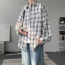 现货CS7143-P38特控65大码OVERSIZE轻薄透气全棉长袖衬衫，男装衬衫，电商D232