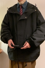 JK8107/P75秋装户外新款冲锋衣男女美式工装外套连帽风衣宽松夹克，男装夹克，电商A141