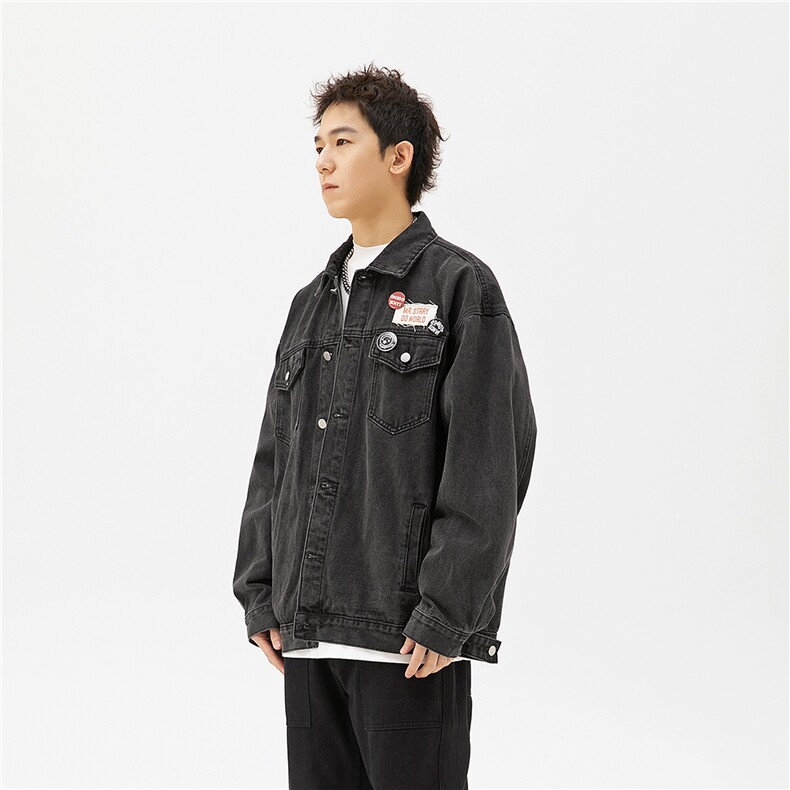 2025春模特牛仔水洗外套--3805,男装夹克,电商S012（CATTEE）