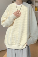 卫衣男秋季新款港风宽松提花套头上衣WY8021-特P32，男装卫衣，星座214-3