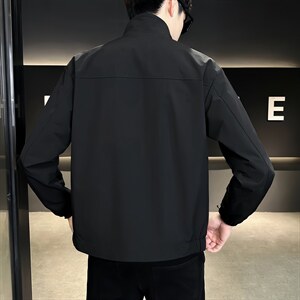 店主风新款夹克外套男春秋休闲百搭时尚立领男士夹克S1857-P90图片