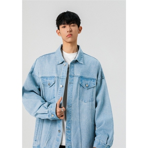 25款抖音品质牛仔夹克宽松韩版工装潮流水洗外套N999/P98 148图片