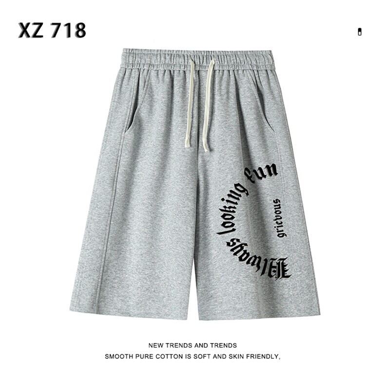 休闲短裤男士夏季新款五分裤子烫画工艺宽松中裤XD1717特批35,男装休闲裤,星座718