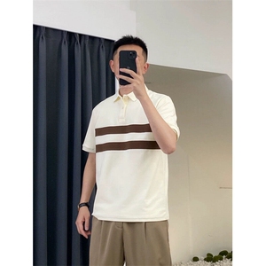 网图现货夏季新款拼色polo衫男短袖T恤TX07P55控78图片