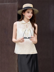 新中式G风外套女2026夏季新款复古刺绣提花设计感时尚气质外套，女装衬衫，卡杰菲