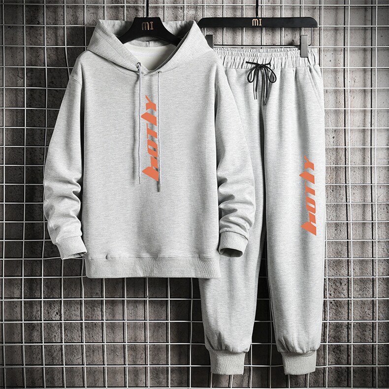 TL8006-P80连帽卫衣套装男运动套装两件套长袖运动服网格挂拍,男装休闲套装,电商A040A